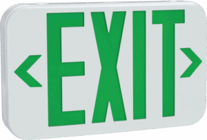 LED Standard Exit Sign RXT 0911 - Green